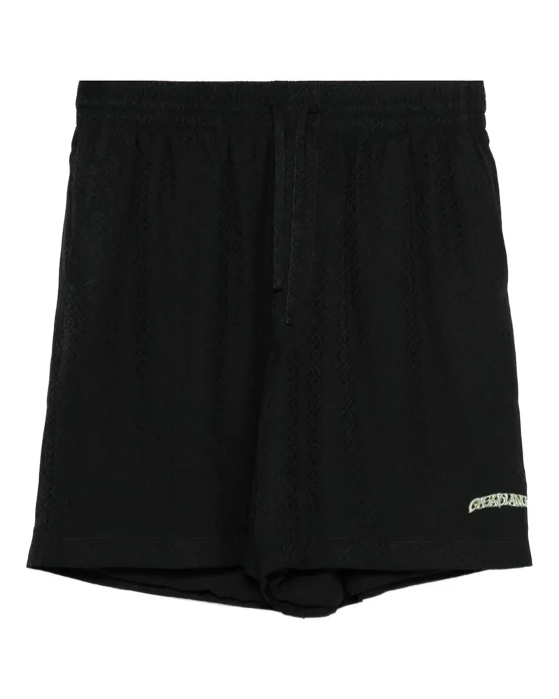 Casablanca Paris Volcano silk shorts - Schwarz Schwarz