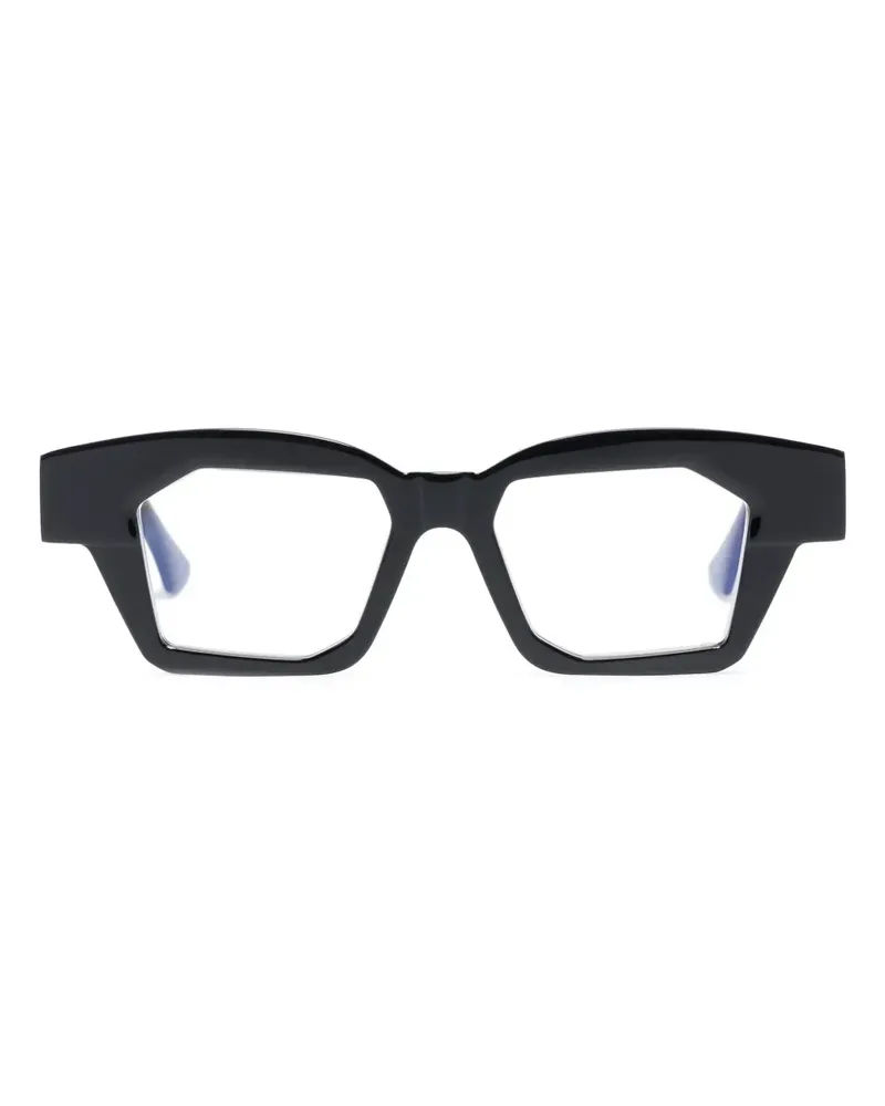 KUBORAUM K36 Brille mit eckigem Gestell - Schwarz Schwarz