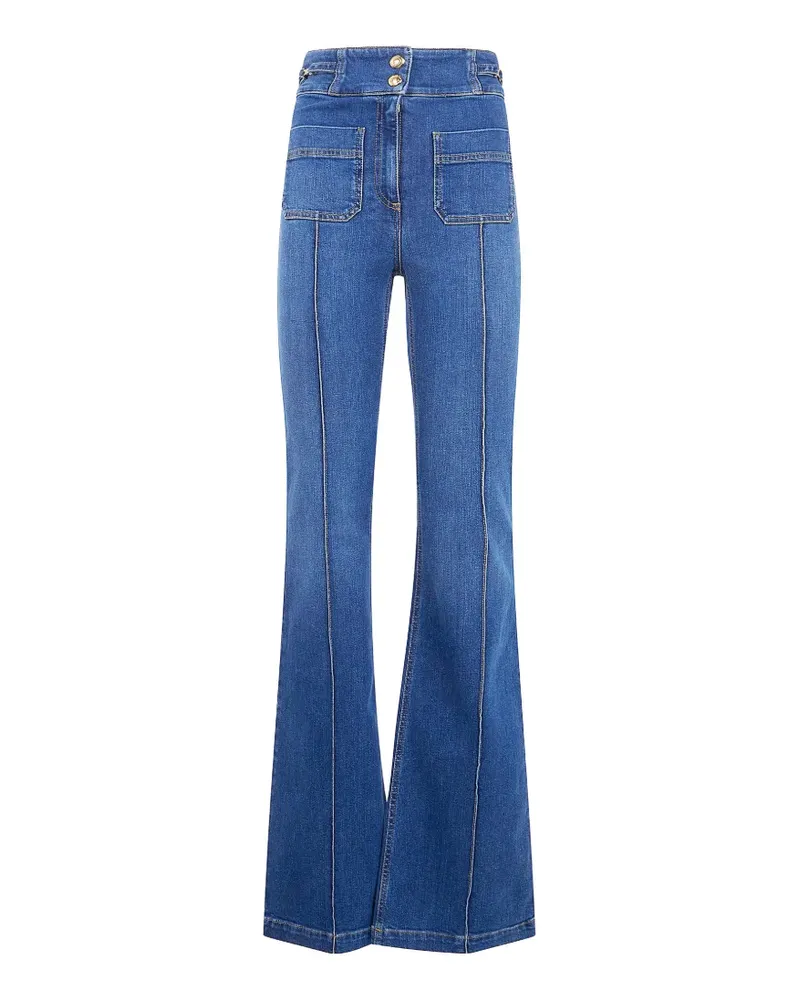 Elisabetta Franchi front-pocket denim - Blau Blau
