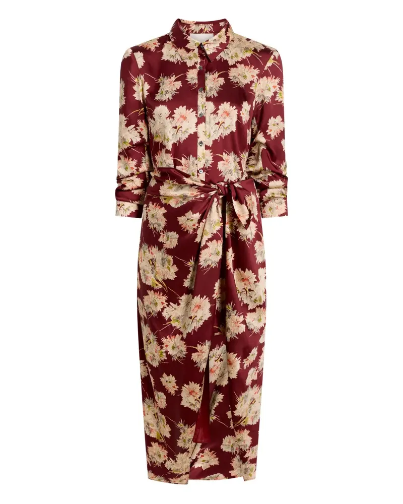 Cinq à Sept Mae Bouquet Jacey midi dress - Rot Rot