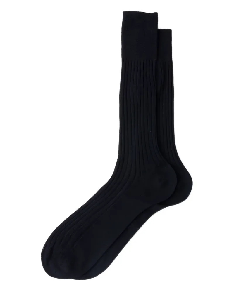 Prada Gerippte Socken - Blau Blau