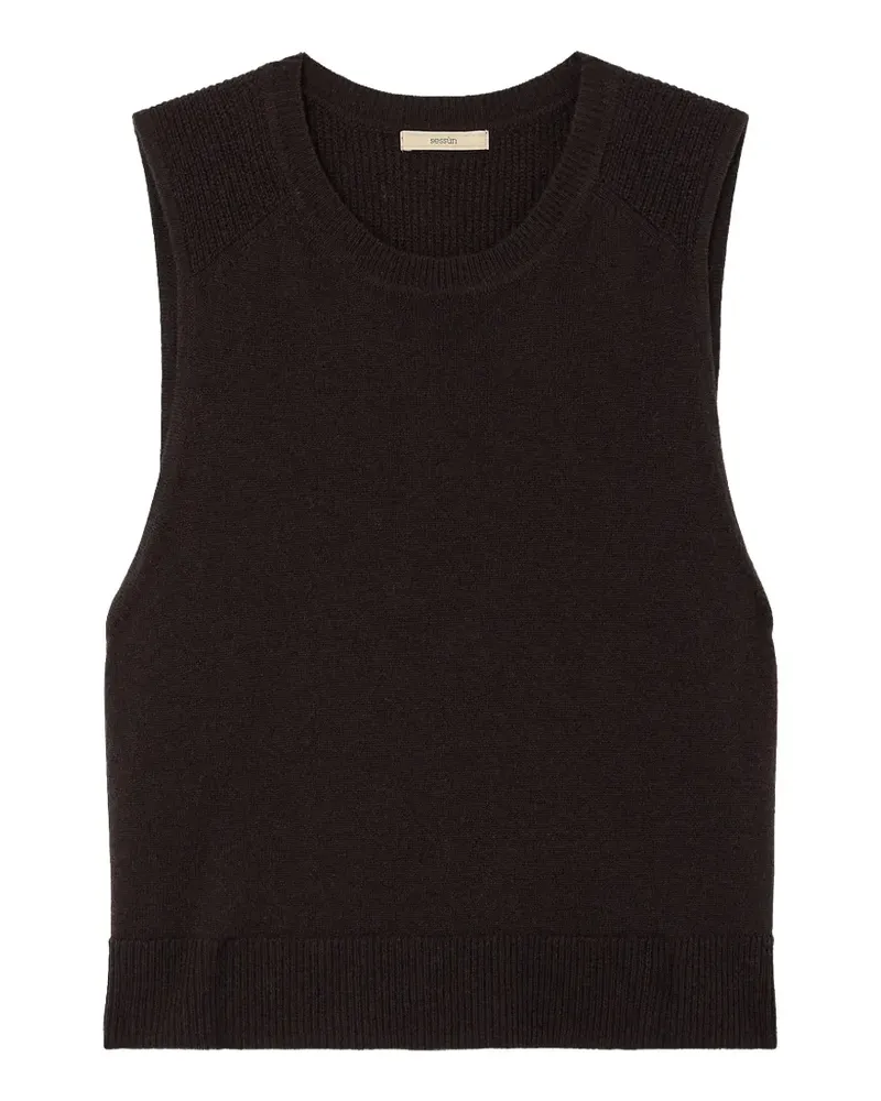 Sessùn Ynoten Strickpullover mit Knopfleiste - Braun Braun