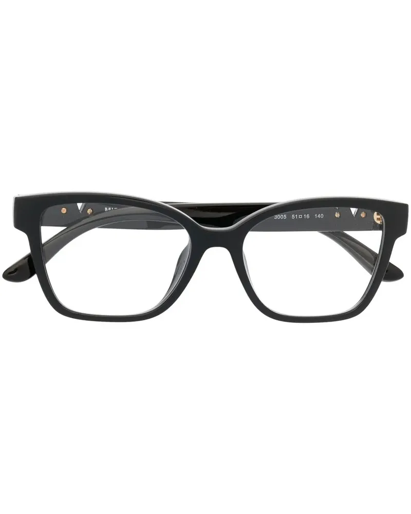 Michael Kors Eckige Karlie Brille - Schwarz Schwarz