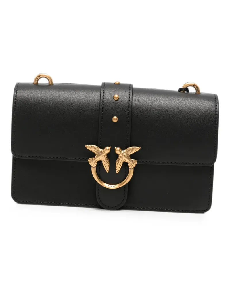 Pinko mini Love One Birds shoulder bag - Schwarz Schwarz
