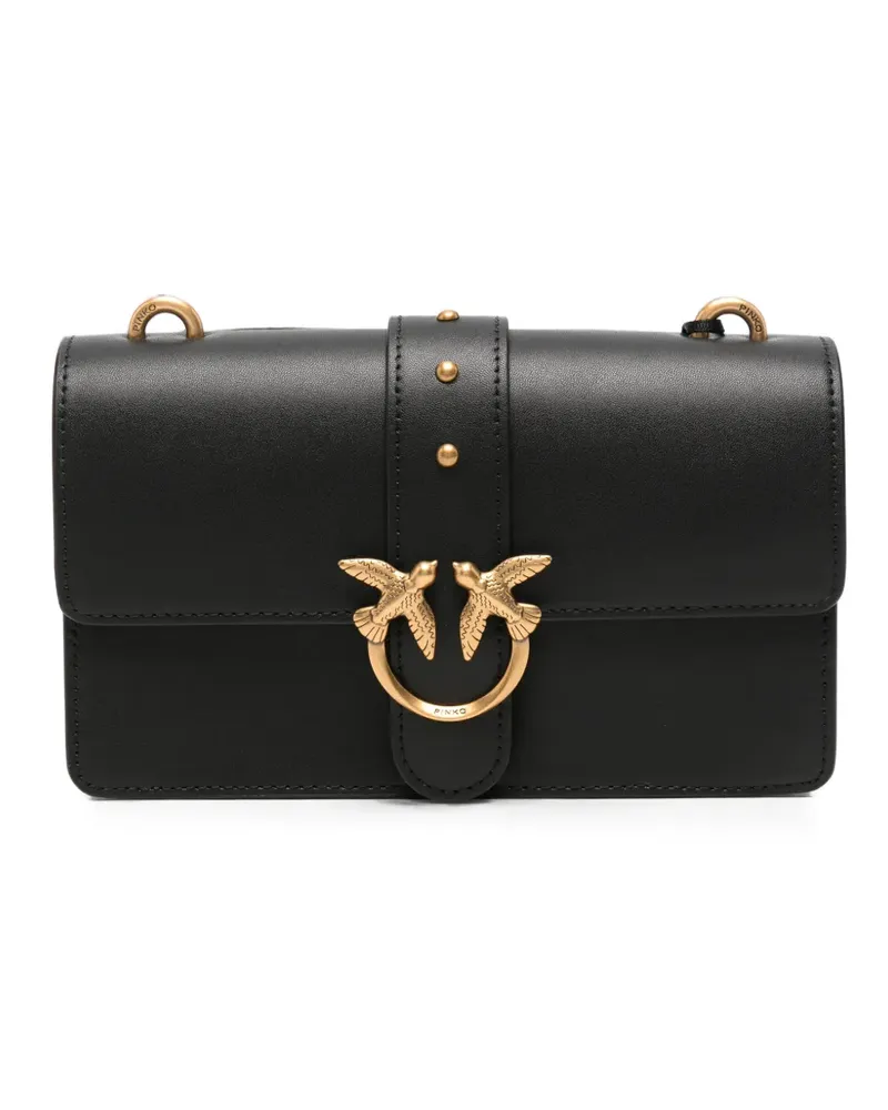 Pinko mini Love One Birds shoulder bag - Schwarz Schwarz