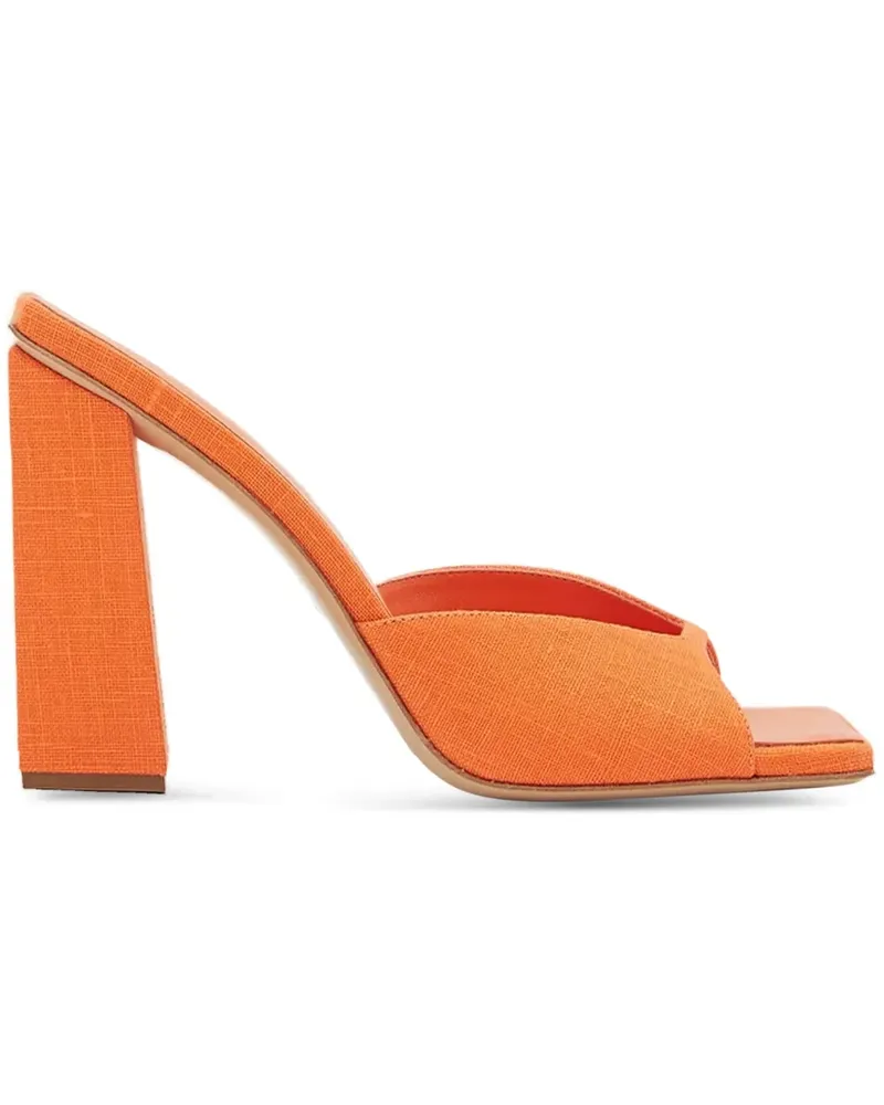 Gia Borghini Rosie 14 Mules mit Blockabsatz 115mm - Orange Orange