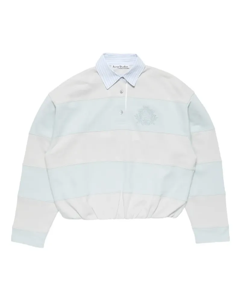Acne Studios striped polo sweatshirt - Blau Blau
