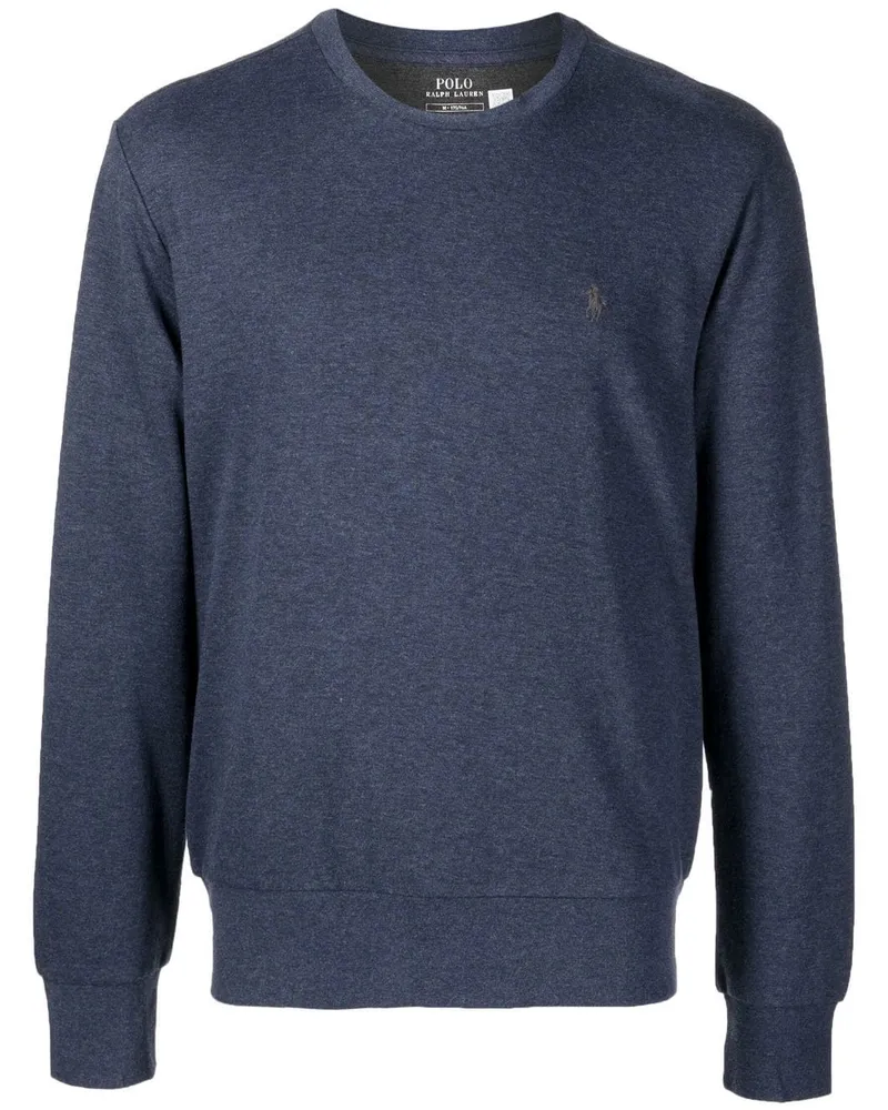 Ralph Lauren Sweatshirt mit Polo Pony - Blau Blau