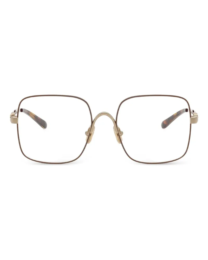 Miu Miu Brille mit eckigem Gestell - Braun Braun