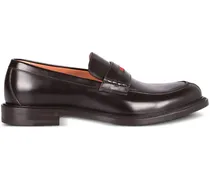 Loafer mit Webstreifen - Braun