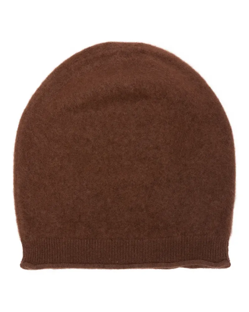 MAX&MOI Beanie aus gebürstetem Kaschmir - Braun Braun