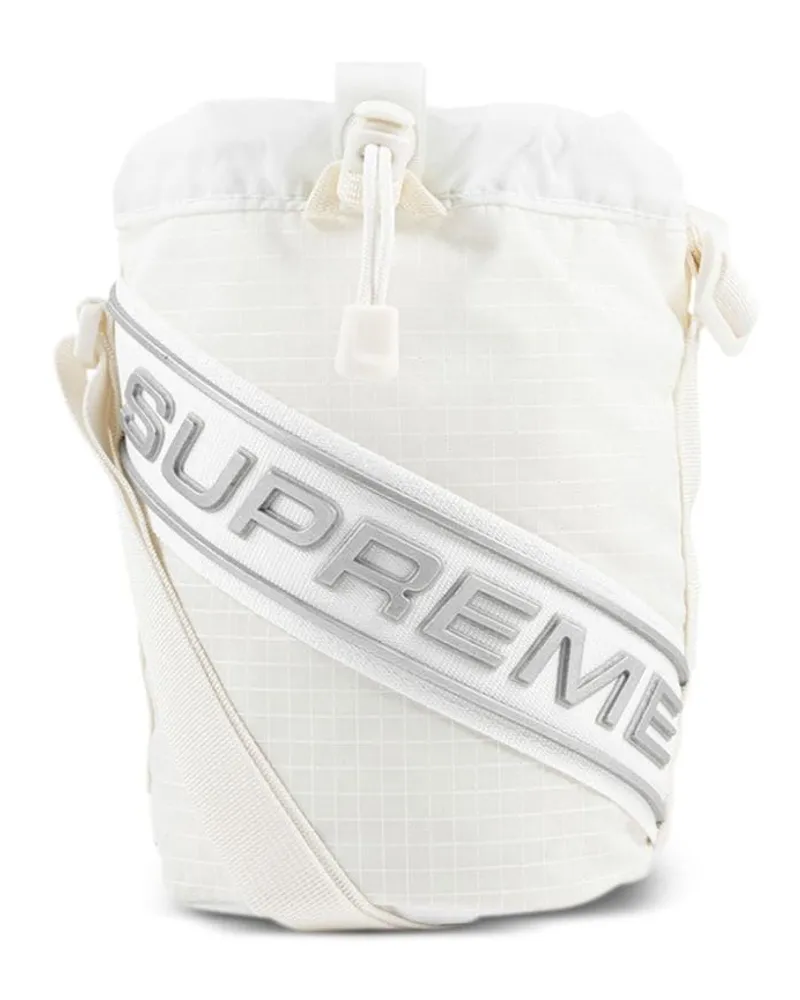 Supreme Being Kleine White Kuriertasche mit Kordelzug - Weiß Weiß