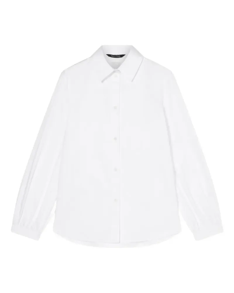 Armani Exchange puff-sleeve cotton shirt - Weiß Weiß