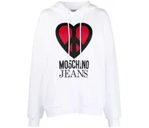 Hoodie mit grafischem Print - Weiß