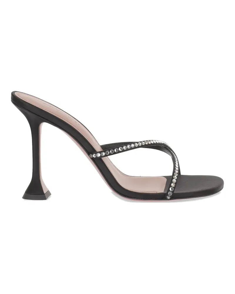 Amina Muaddi Sally crystal-embellished heeled sandals - Schwarz Schwarz
