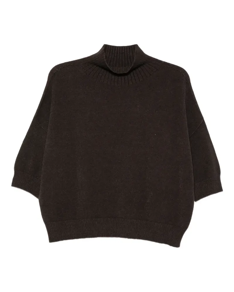 IMPERIAL high-neck short-sleeve sweater - Braun Braun