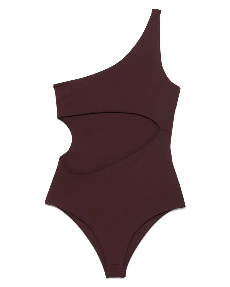 Magda Butrym One-Shoulder-Badeanzug - Braun Braun