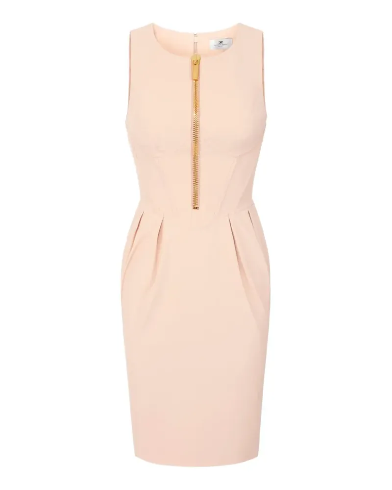 Elisabetta Franchi Kleid aus Funktionsstoff mit Reißverschluss - Rosa Rosa