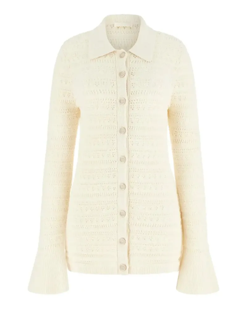 Guess ls polo River cardi swtr cardigan - Weiß Weiß