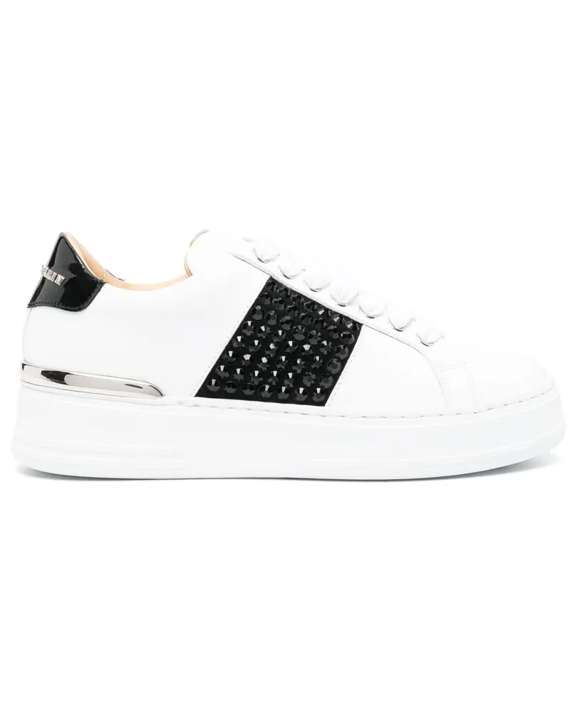 Philipp Plein Sneakers mit Logo - Weiß Weiß