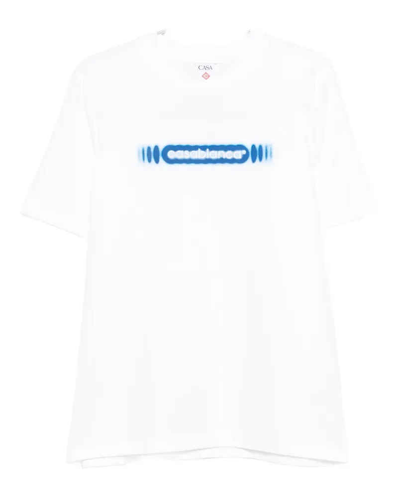 Casablanca Paris radiating-logo T-shirt - Weiß Weiß