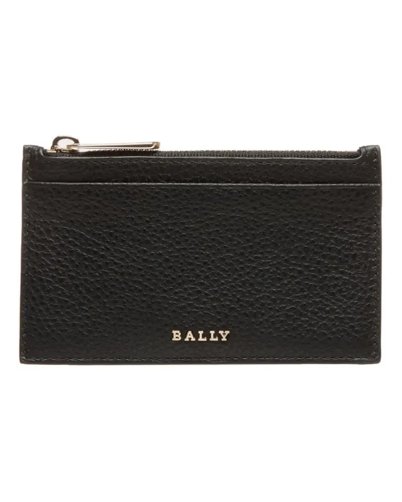 Bally Kartenetui aus strukturiertem Leder - Schwarz Schwarz