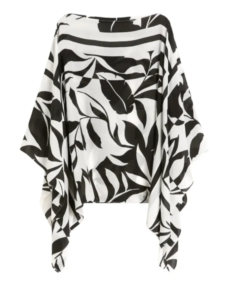 Max Mara Hemd mit Blumenprint - Weiß Weiß