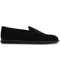 Giorgio Armani Loafer aus Wildleder Schwarz