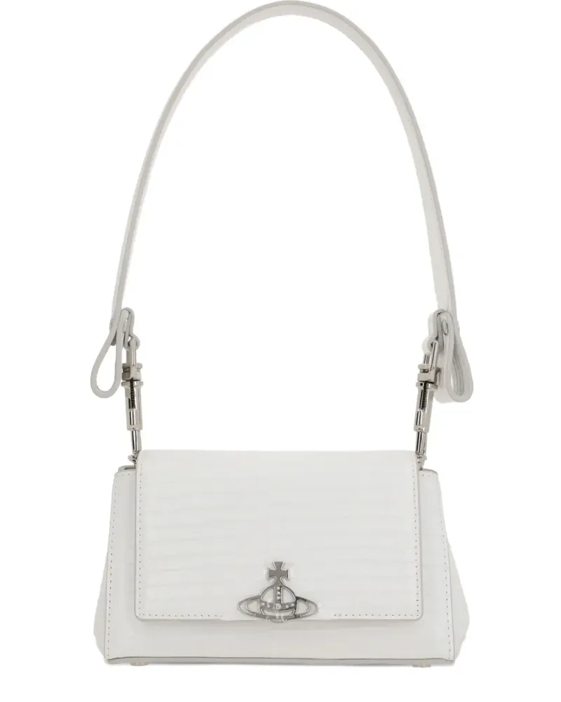 Vivienne Westwood Schultertasche mit Haselnussbraun - Weiß Weiß