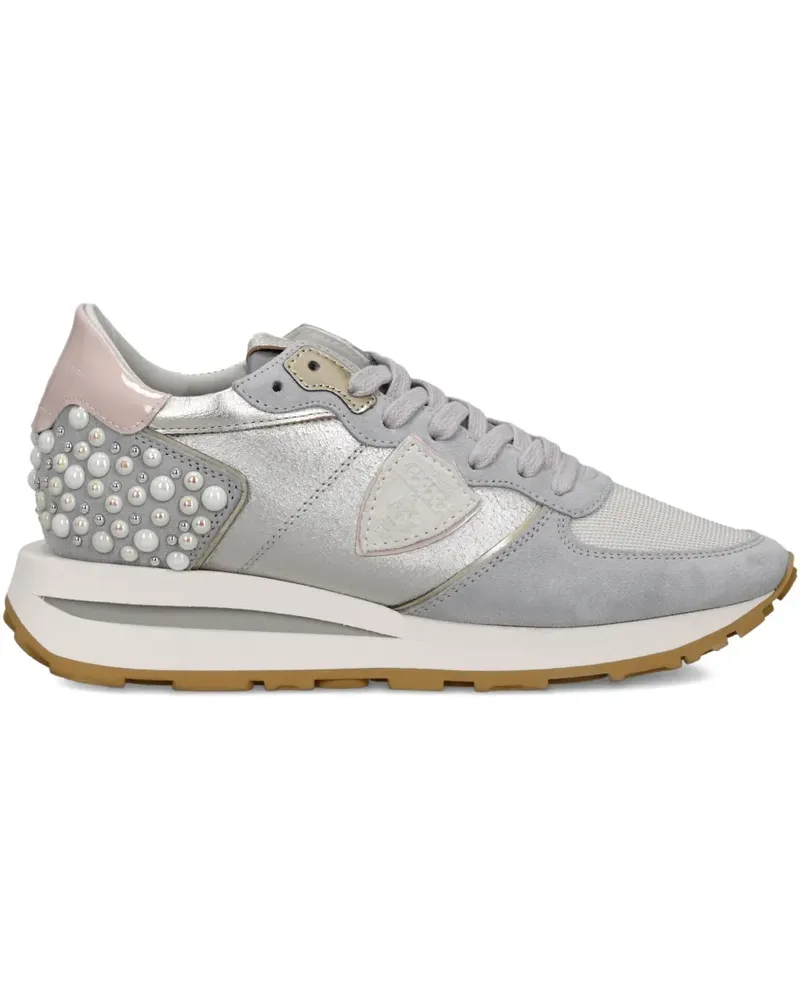 Philippe Model Tropez Haute Sneakers - Silber Silber