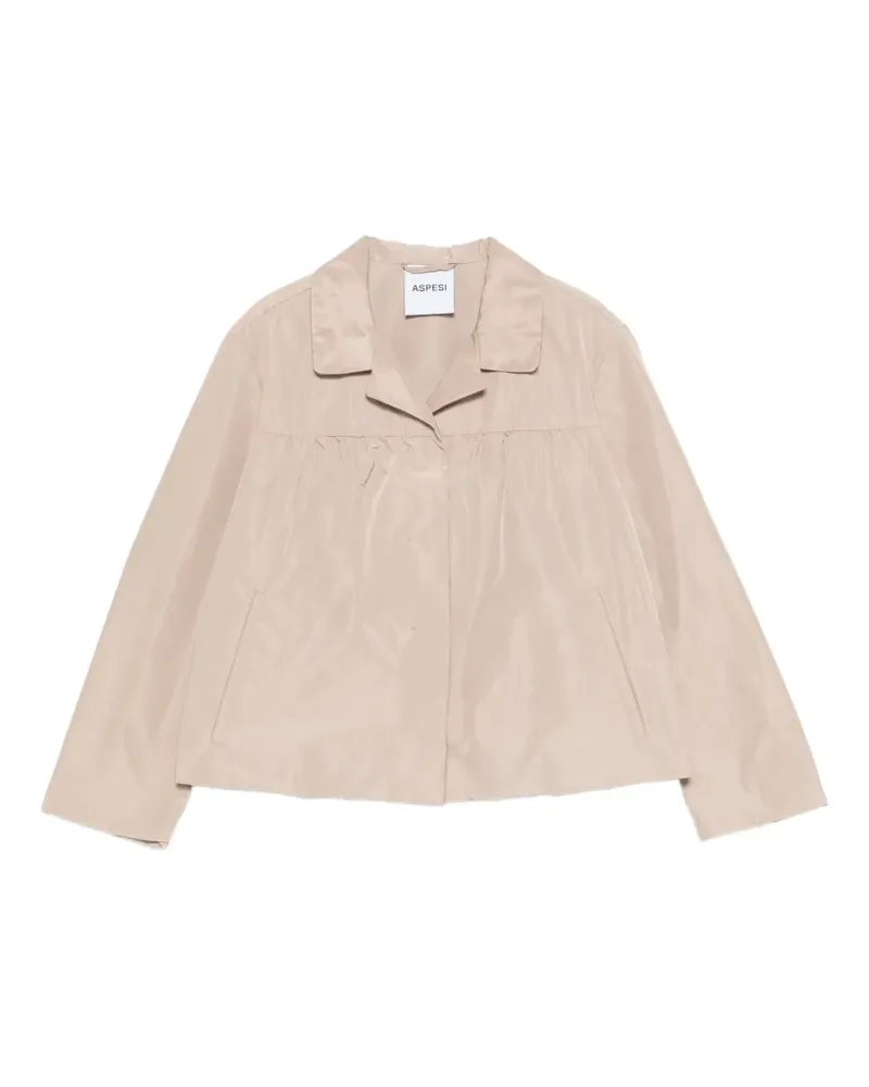 ASPESI Cropped-Jacke mit Knöpfen - Nude Nude