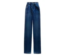 Jeans mit aufgesetzter Tasche - Blau
