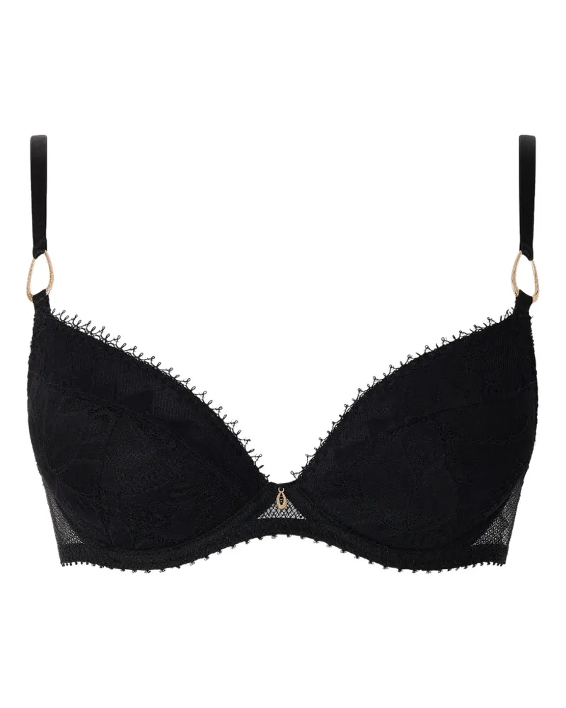 Aubade Flawless Love Push-up-BH mit Spitzenbesatz - Schwarz Schwarz