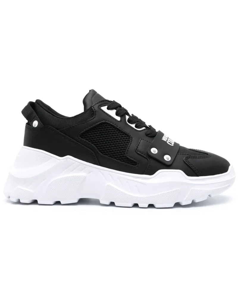 Versace Jeans Speedtrack Sneakers mit Einsätzen - Schwarz Schwarz
