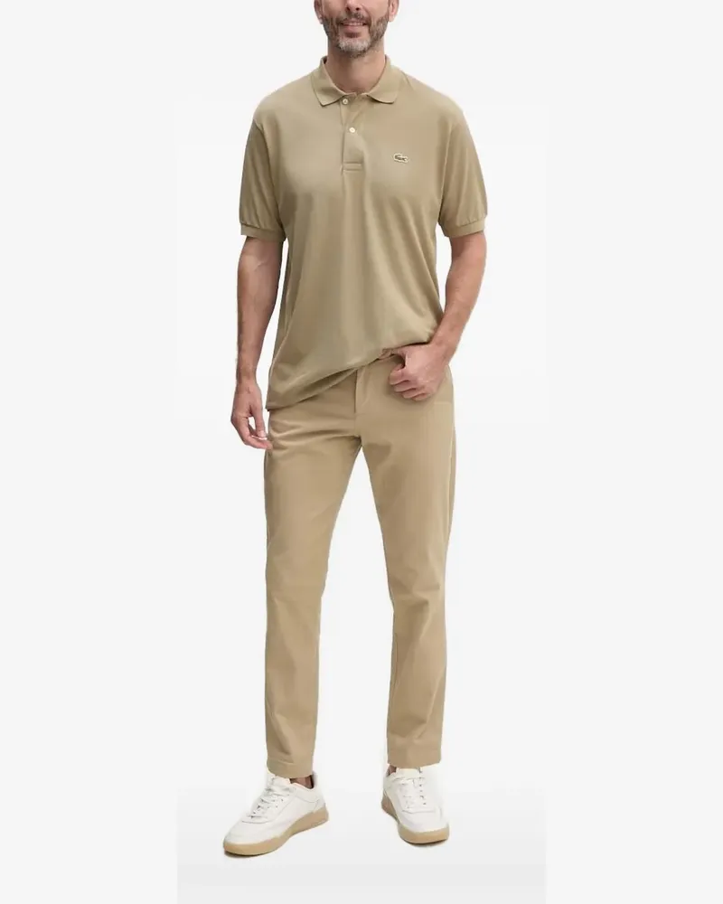 Lacoste Poloshirt mit Logo-Stickerei - Nude Nude