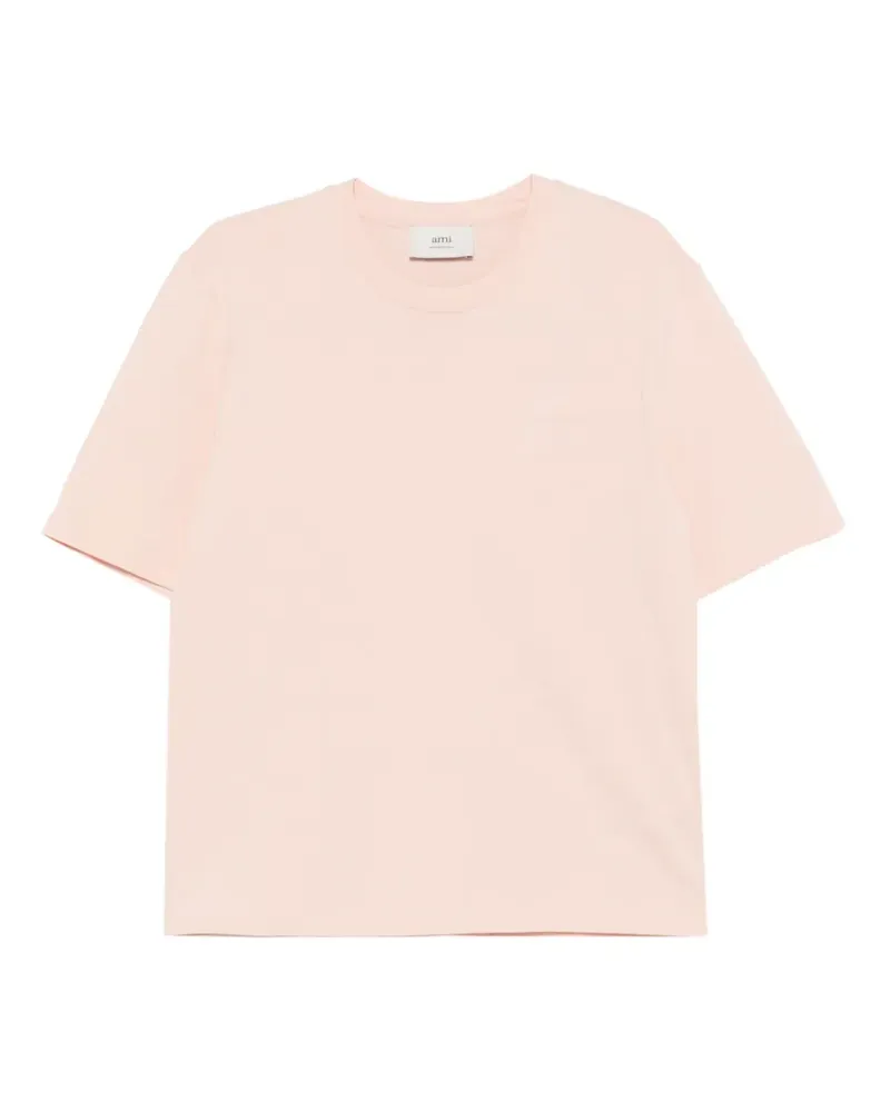 AMI Paris Ami de Coeur T-Shirt mit Verzierung - Nude Nude