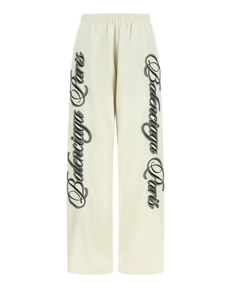 Balenciaga Cursive reversible track pants - Weiß Weiß