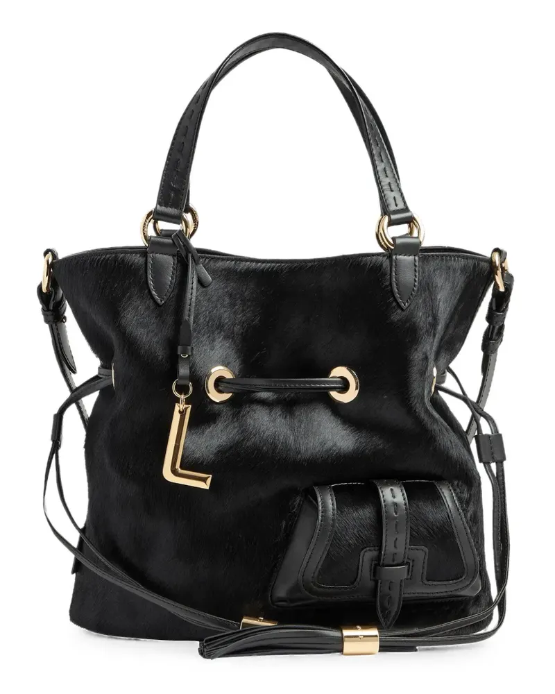Lancel medium Premier Flirt leather bucket bag - Schwarz Schwarz