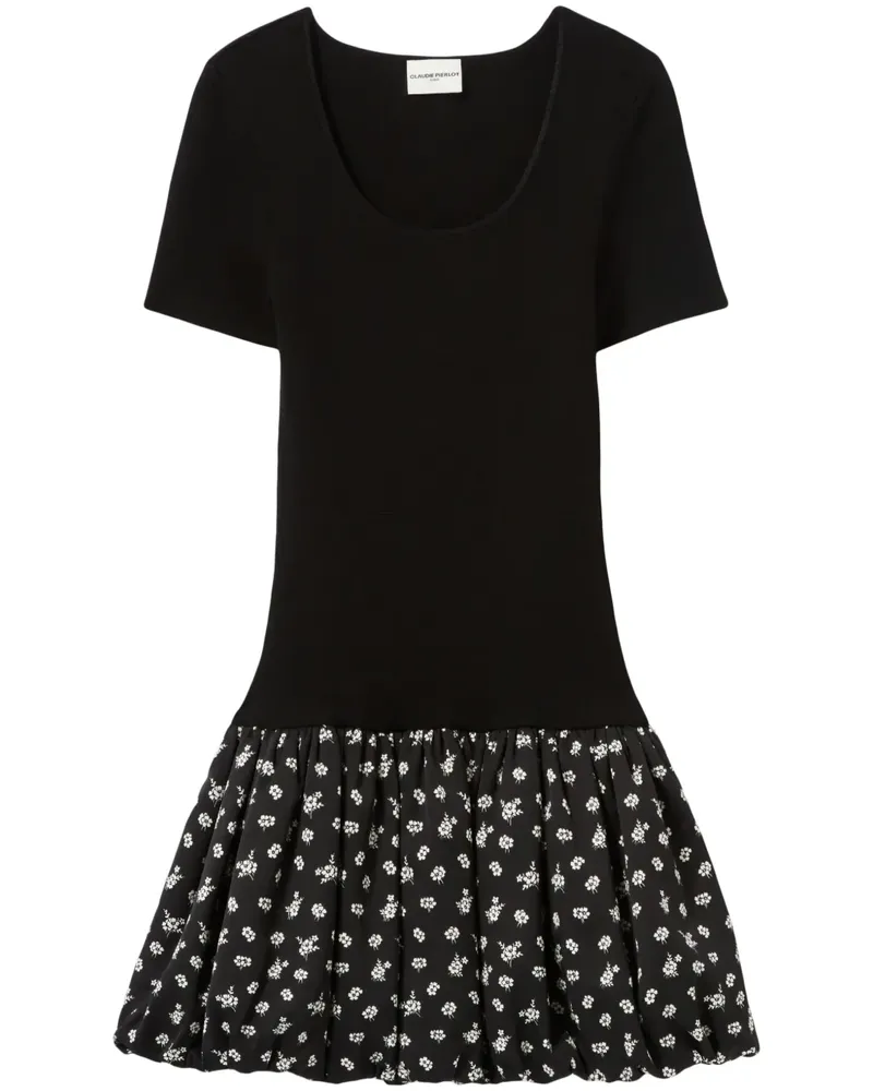 Claudie Pierlot Minikleid mit Einsätzen - Schwarz Schwarz