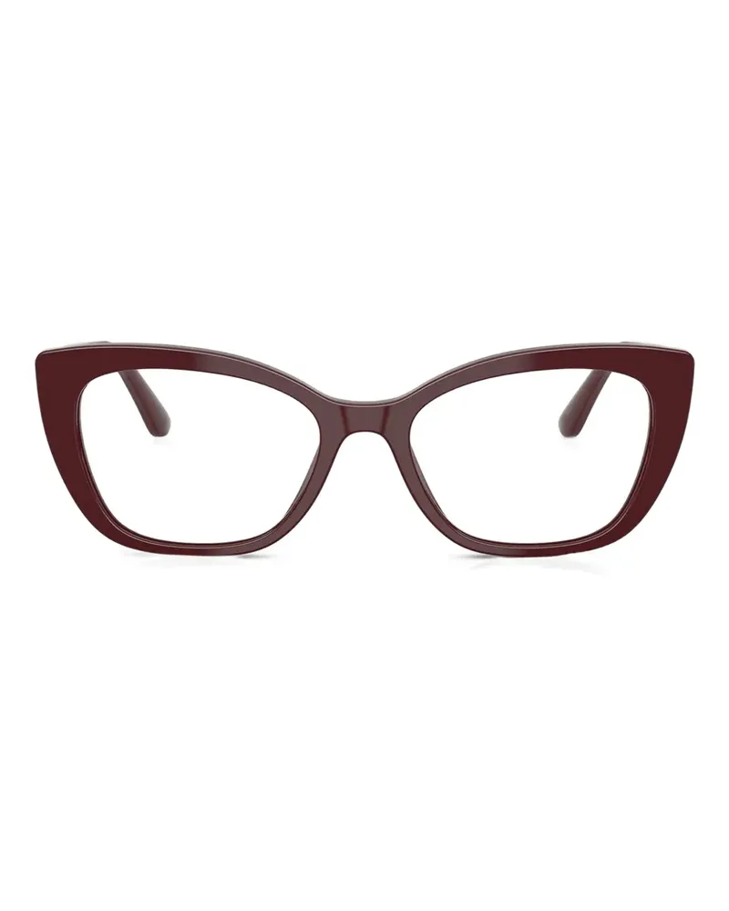 Dolce & Gabbana Brille im Cat-Eye-Design - Rot Rot