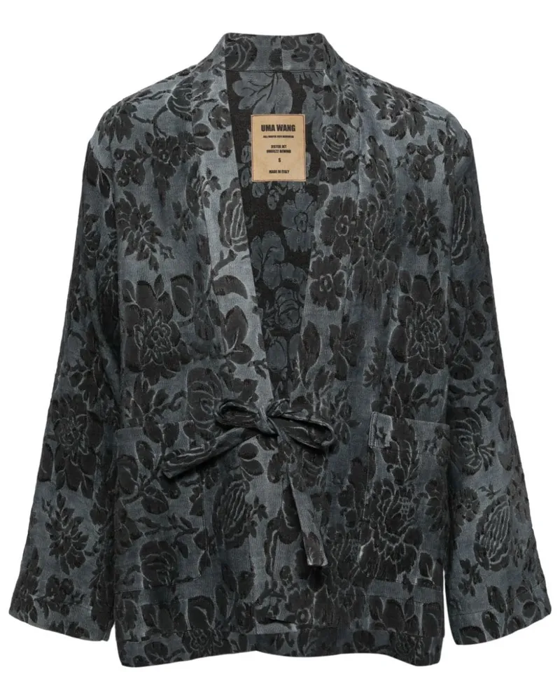 Uma Wang Jacke aus Jacquard Blau