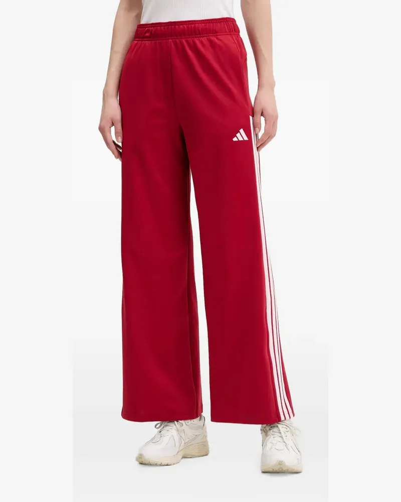 adidas side-stripe track pants - Rot Rot