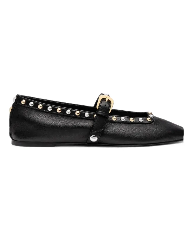 Stuart Weitzman Perry Ballerinas mit Nieten - Schwarz Schwarz
