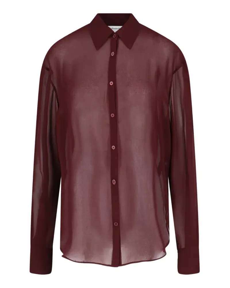 FRANKIE Shop Peri georgette shirt - Rot Rot