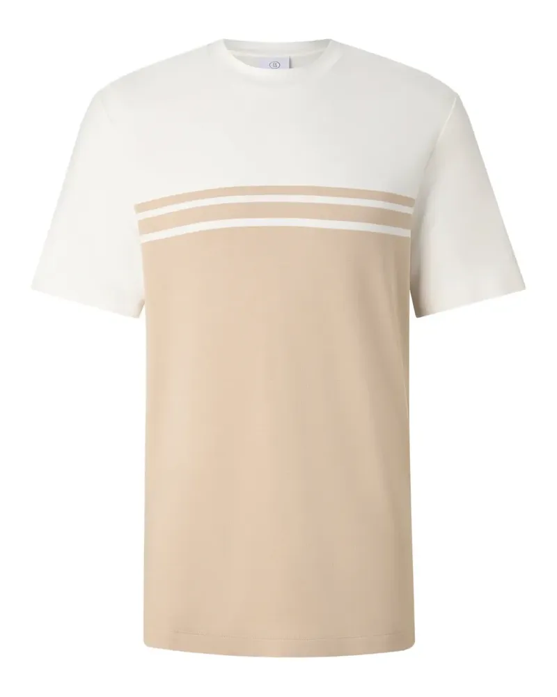 Bogner Gestreiftes Pete T-Shirt in Colour-Block-Optik - Nude Nude