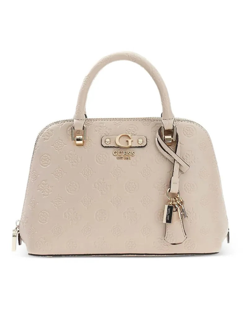 Guess Dita embossed-logo tote bag - Nude Nude