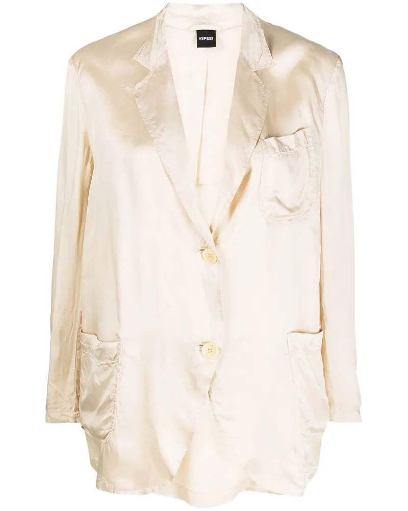 ASPESI Klassischer Blazer - Nude Nude