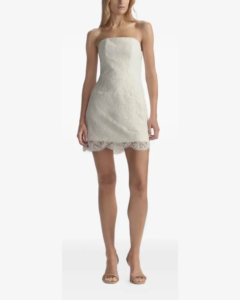 A.L.C. Eliana lace strapless dress - Weiß Weiß