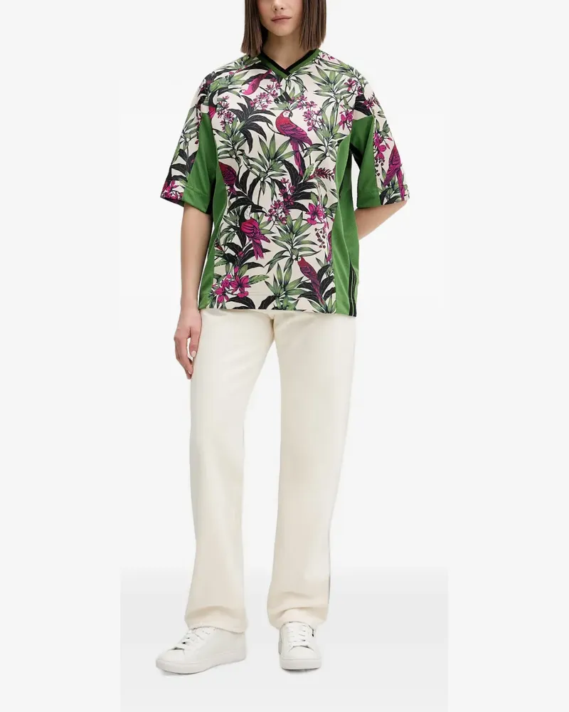 adidas x Farm Rio Oberteil mit Blumen-Print - Grün Grün