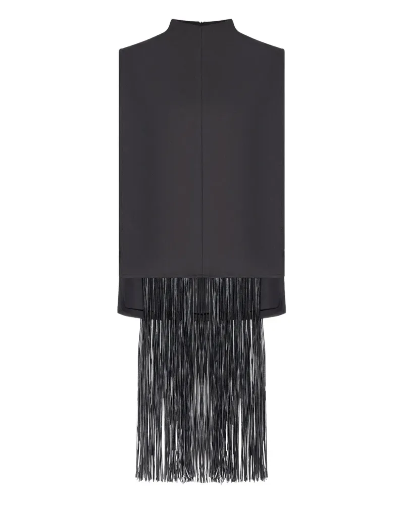 SPORTMAX Soraia Top mit Fransen - Schwarz Schwarz